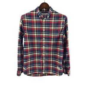 Men’s Vintage Penfield Medium Red, Blue, & White Plaid Flannel Shrit